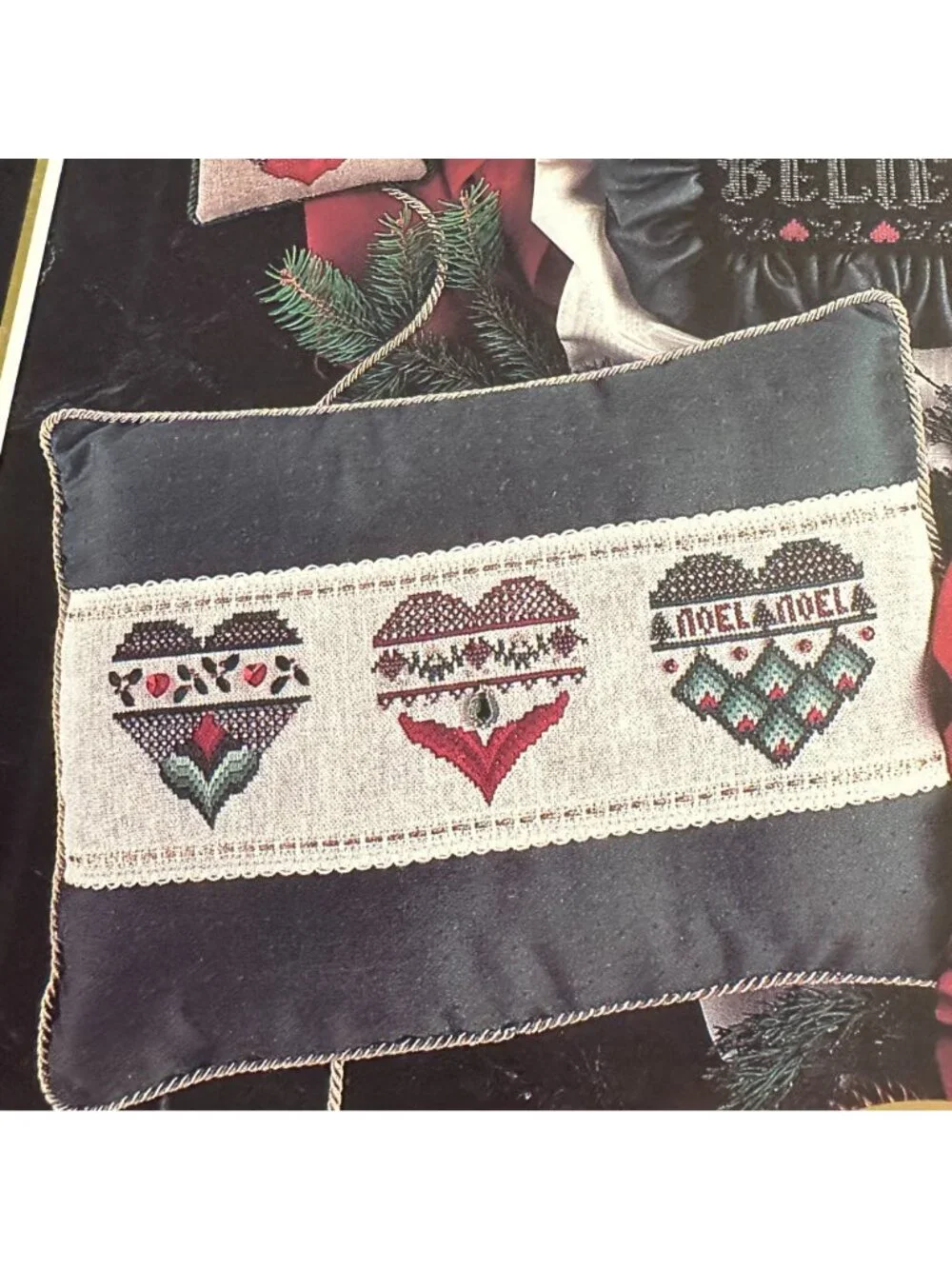 Treasured Christmas Hearts-A-Plenty Cross-Stitch Pattern Book By Mike Vick